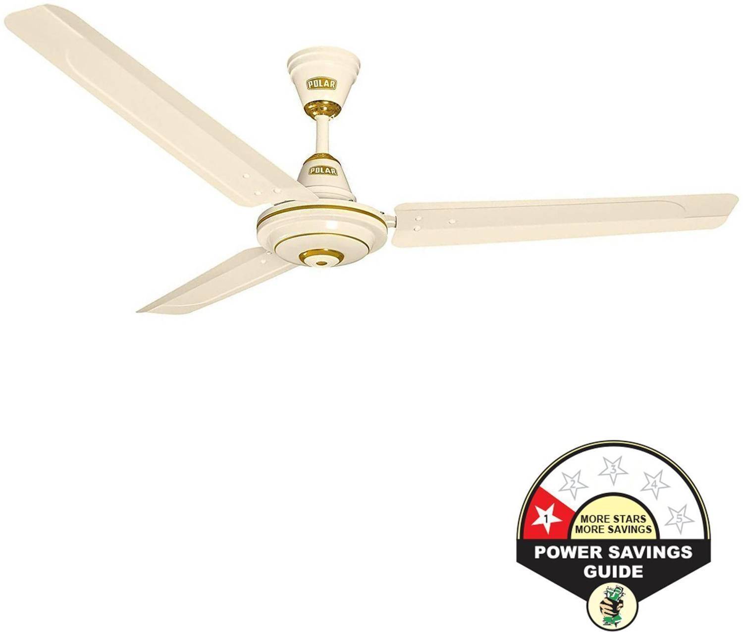 Polar Pavilion 1200mm Ivory Fan High Speed Energy Efficient with 2 Year Warranty Anti Dust 1200 mm Ceiling Fan