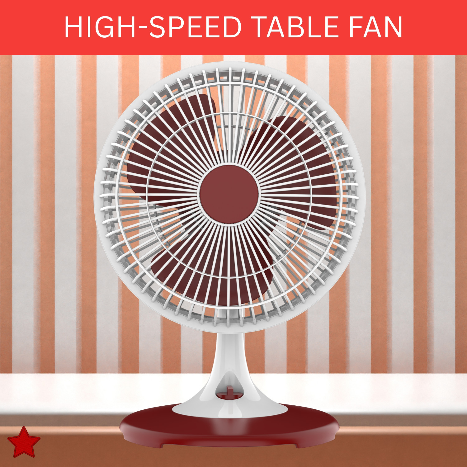 Image of YAROH 300mm(12Inch.) Mini AC Cooler Fan, Small Evaporative Air Table Fan For HomeQ311 Silent Operation 300 mm Table Fan
