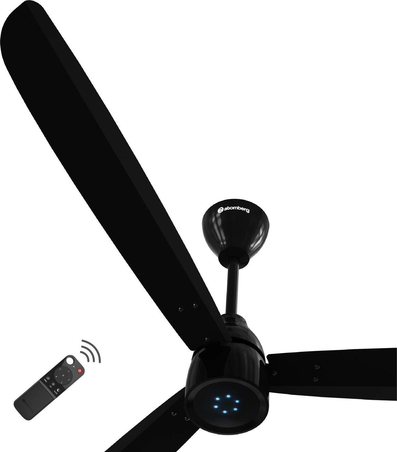 Image of Atomberg Renesa Prime Remote|High Air Delivery|LED Speed Indicator|Low Noise|Sleek Design with 3 Year Warranty BLDC Motor with Remote 1400 mm Ceiling Fan