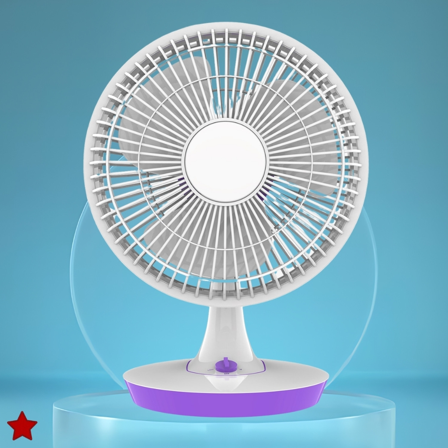 Image of Clairbell Mini Ac Cooler for Room Cooling 300mm(12Inch.) Electric Table Fan For HomeVR329 Silent Operation 300 mm Table Fan