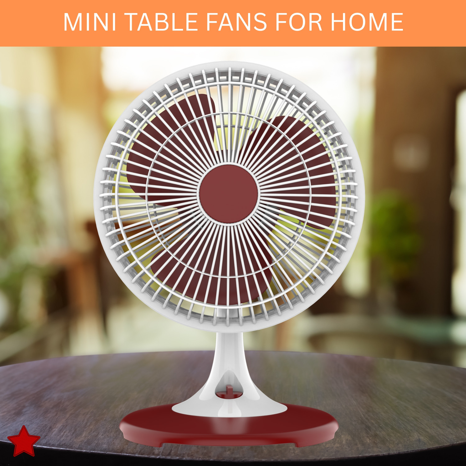 Image of SACRO 300mm(12Inch.) Mini AC Cooler Fan, Small Evaporative Air Table Fan For HomeZ225 Silent Operation 300 mm Table Fan