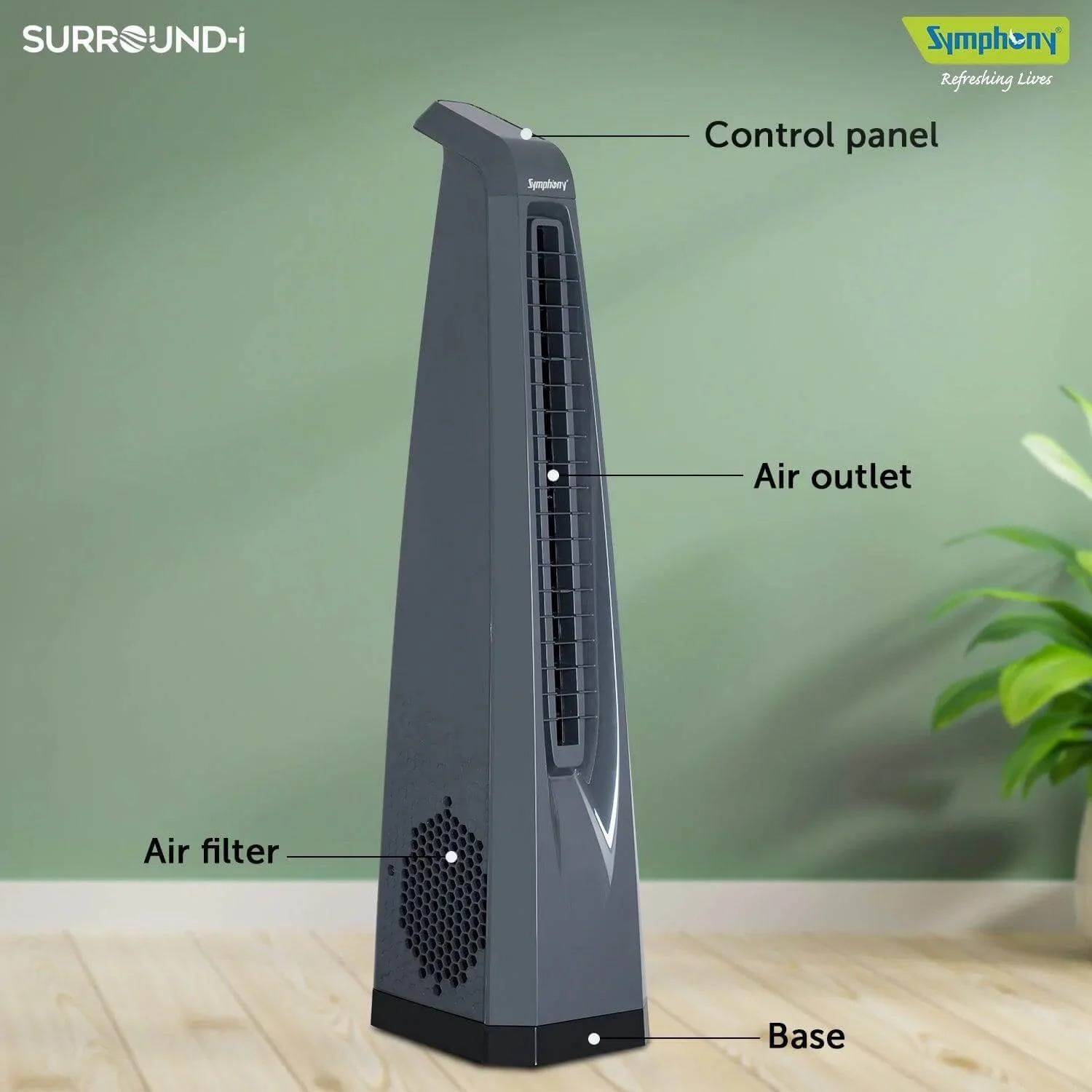 Symphony Surround I Tower Fan, 12 Months Warranty - Image 1