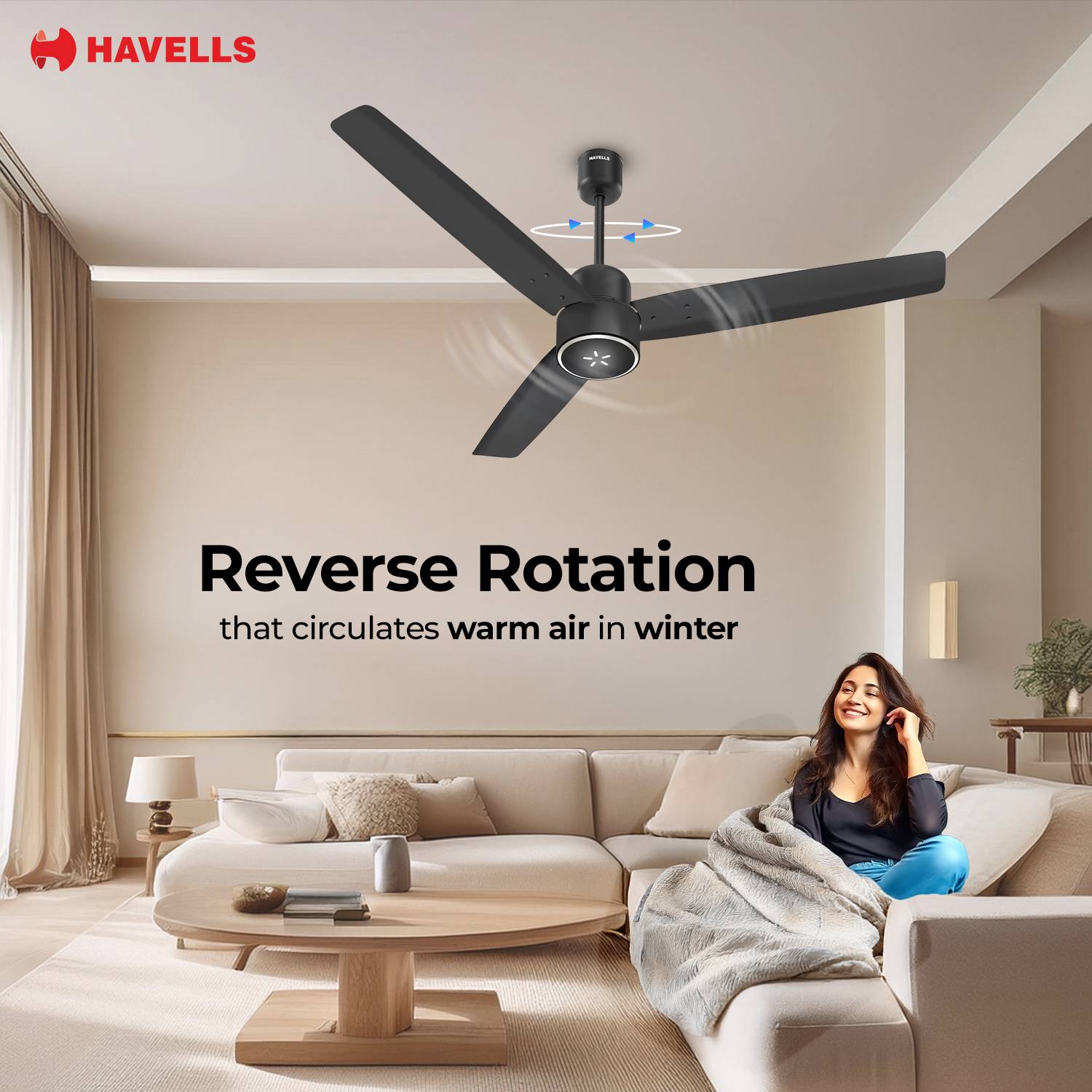 HAVELLS FAB ULED 1200 mm Ceiling Fan - Image 3
