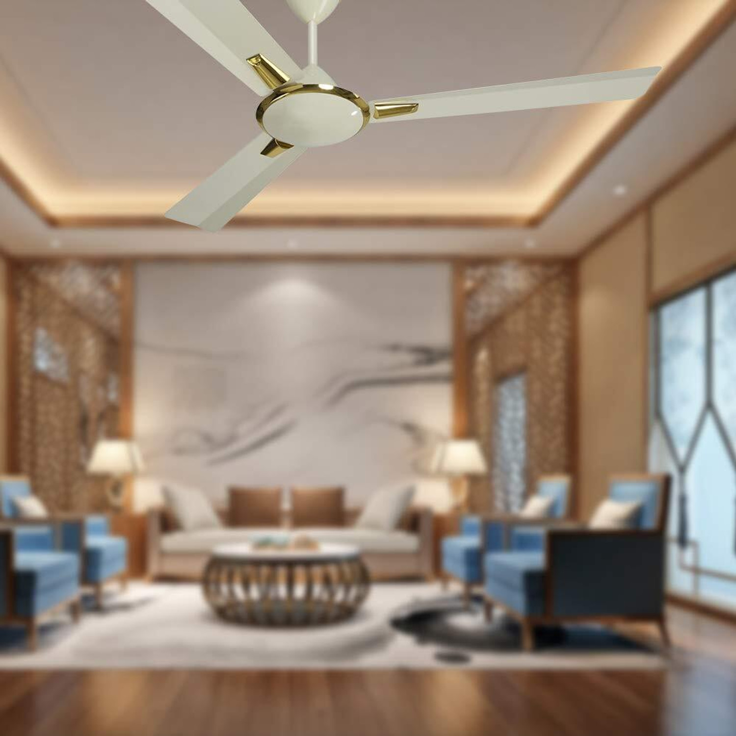Image of Crompton HS Aura Classic 56 with 2 Year Warranty Anti Rust 1400 mm Ceiling Fan