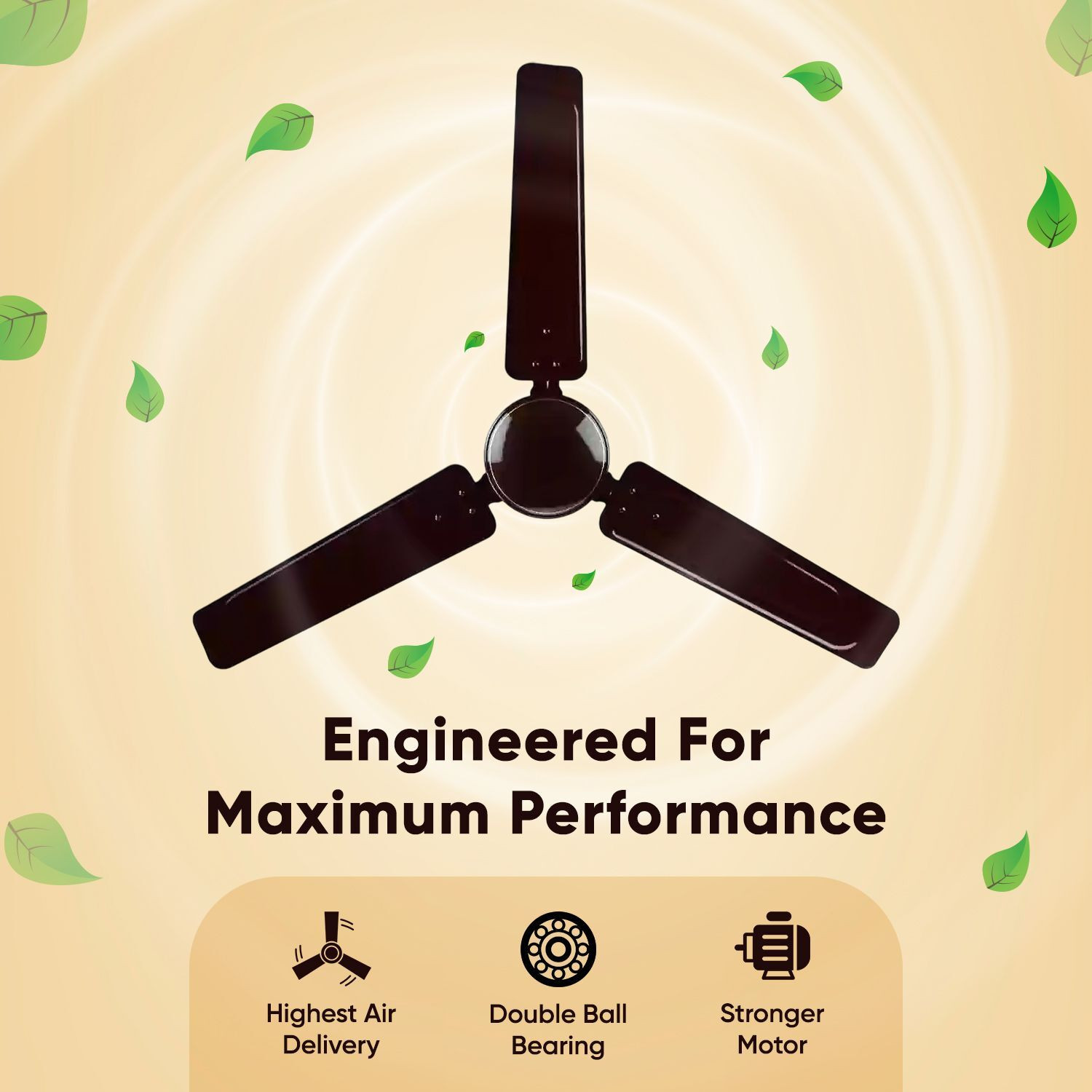 Image of Cadlec Breeza 1200 MM with 1 Year Warranty Ultra High Speed Ceiling Fan