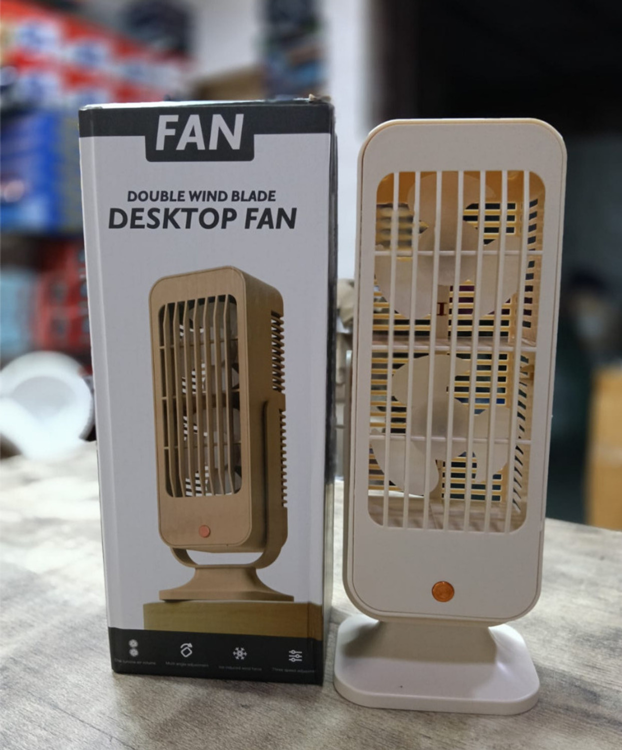 Image of AMNSEXIM USB Desk Fan 90 mm Table Fan