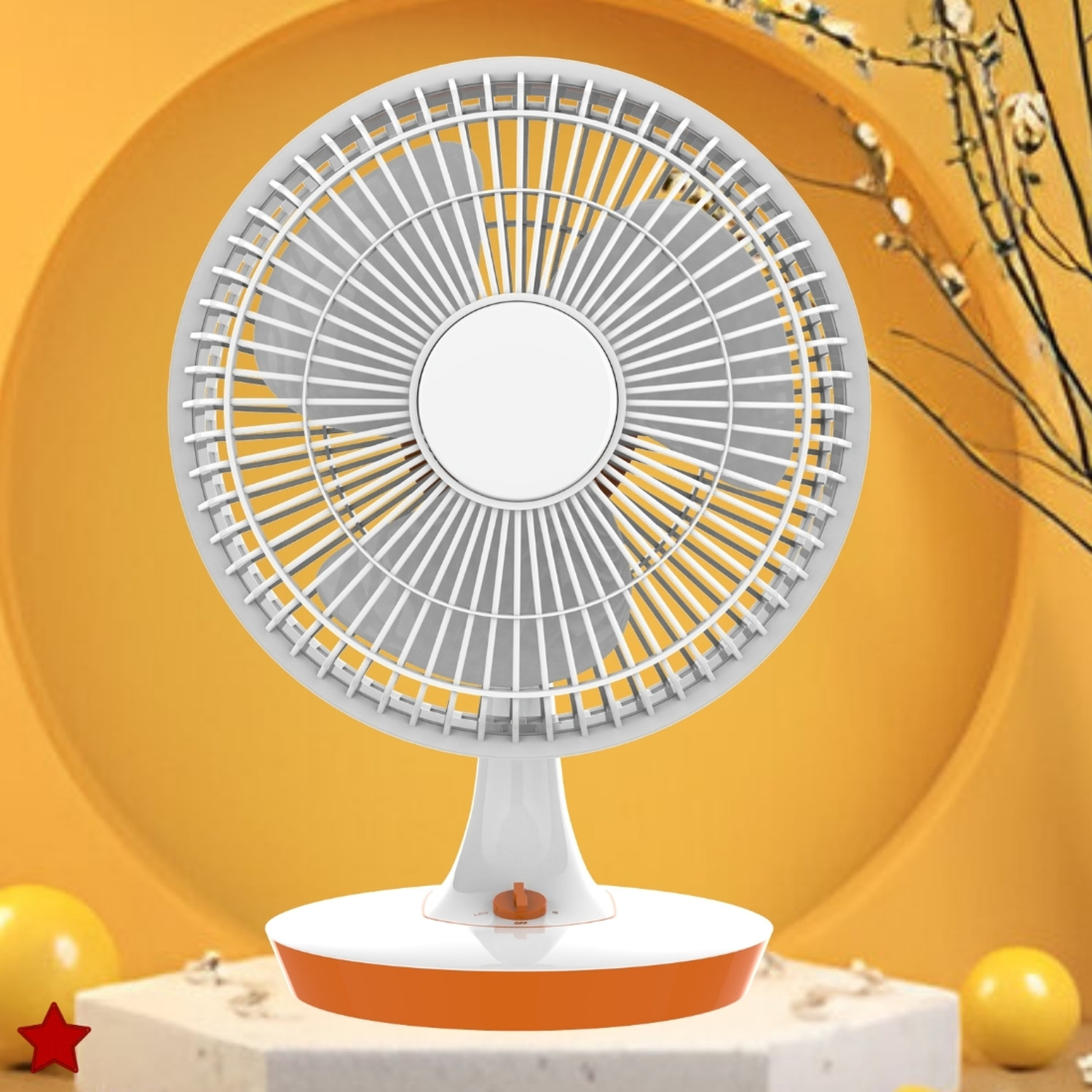 Image of SYARA Mini Ac Cooler for Room Cooling 300mm(12Inch.) Electric Table Fan For HomeBE363 Silent Operation 300 mm Table Fan