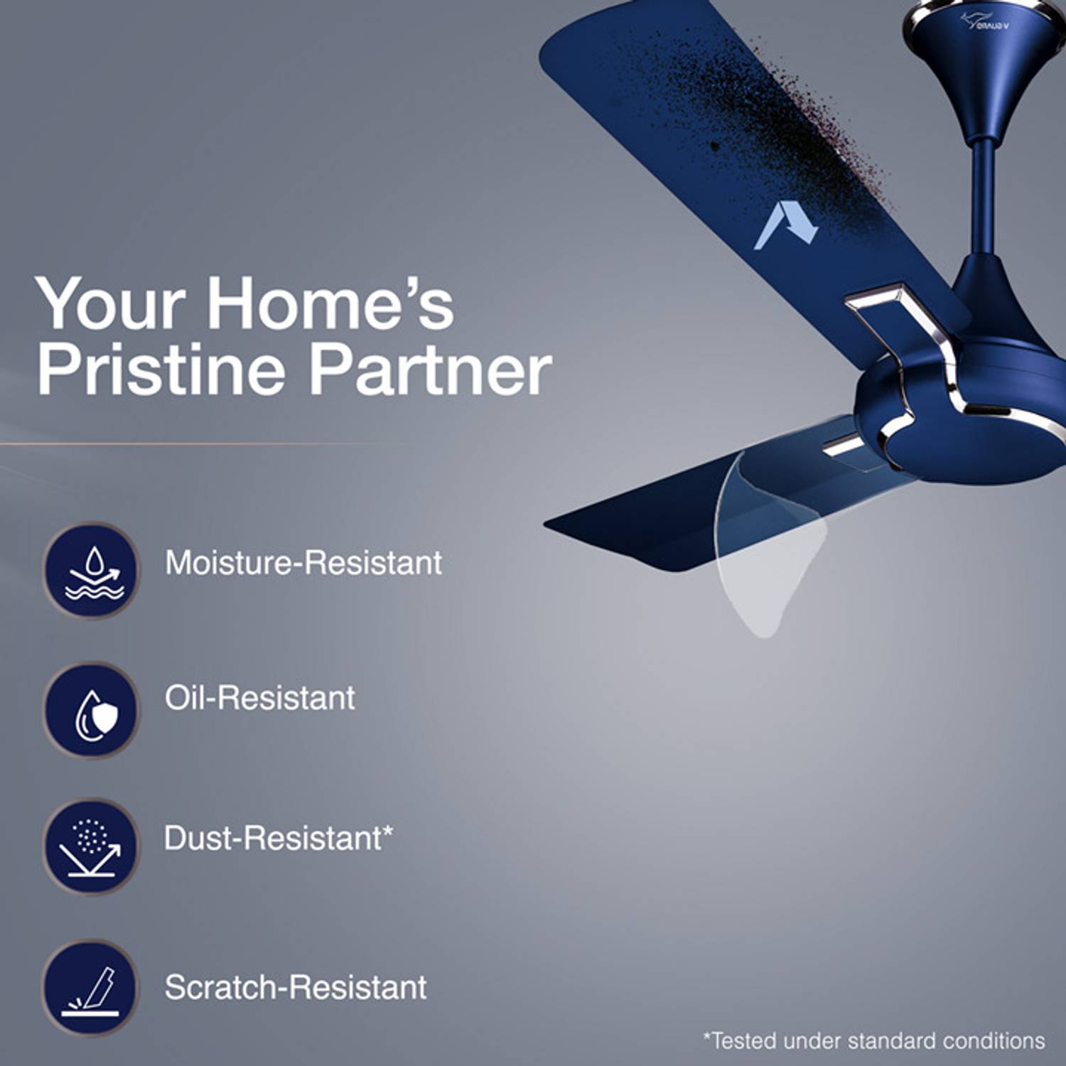 V-Guard GLADO PRIME VX 1200 mm Ceiling Fan - Image 4