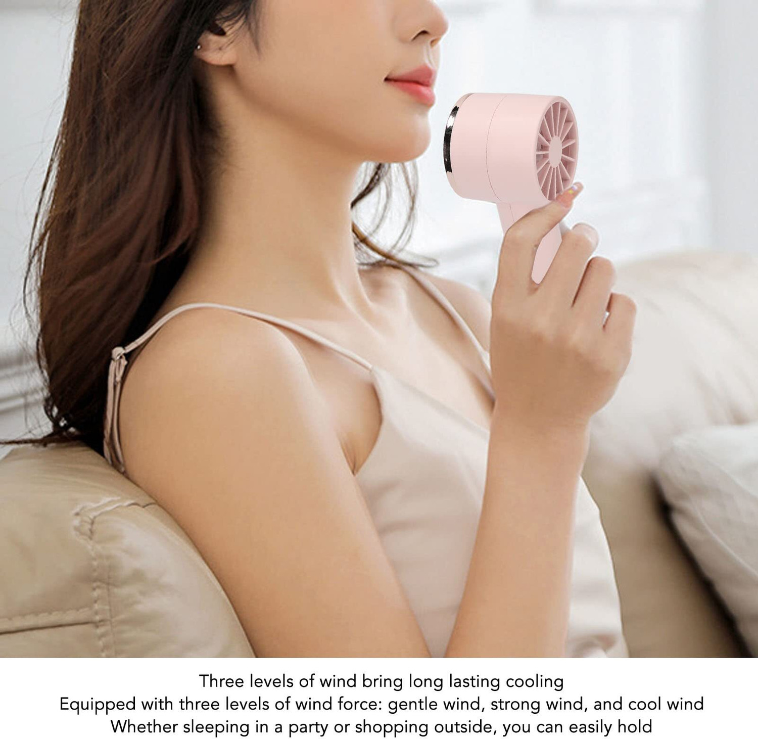 Image of TUNISKY Portable Mini Cooling Fan USB Rechargeable, Compact Personal Fan for Home with 1 Months Warranty 200 mm Table Fan