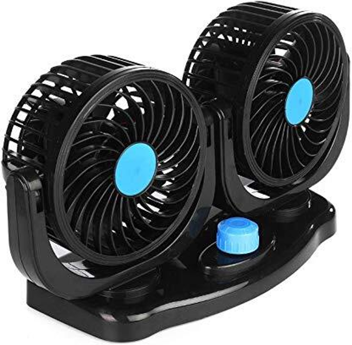 Image of HOME'S DESIRE 12V DC Car Cooling Fan 360 Rotating Dashboard Electric Fan for Vehicles 5 mm Pedestal Fan