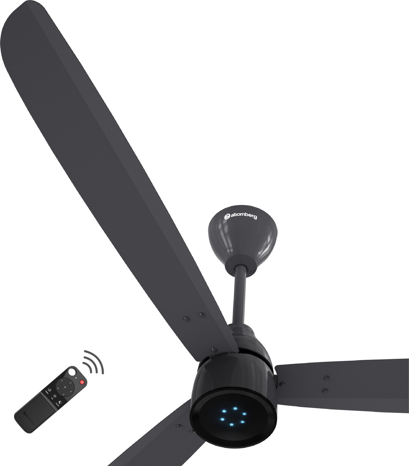 Image of Atomberg Renesa Prime Remote|High Air Delivery|LED Speed Indicator|Low Noise|Sleek Design with 3 Year Warranty BLDC Motor with Remote 1400 mm Ceiling Fan
