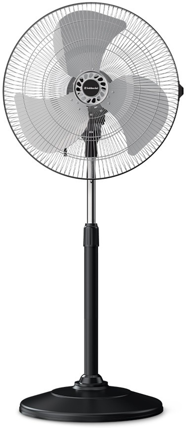 Image of Goldmedal G-Express 450mm with 2 Year Warranty 450 mm Pedestal Fan (Black Silver | Pack of 1)