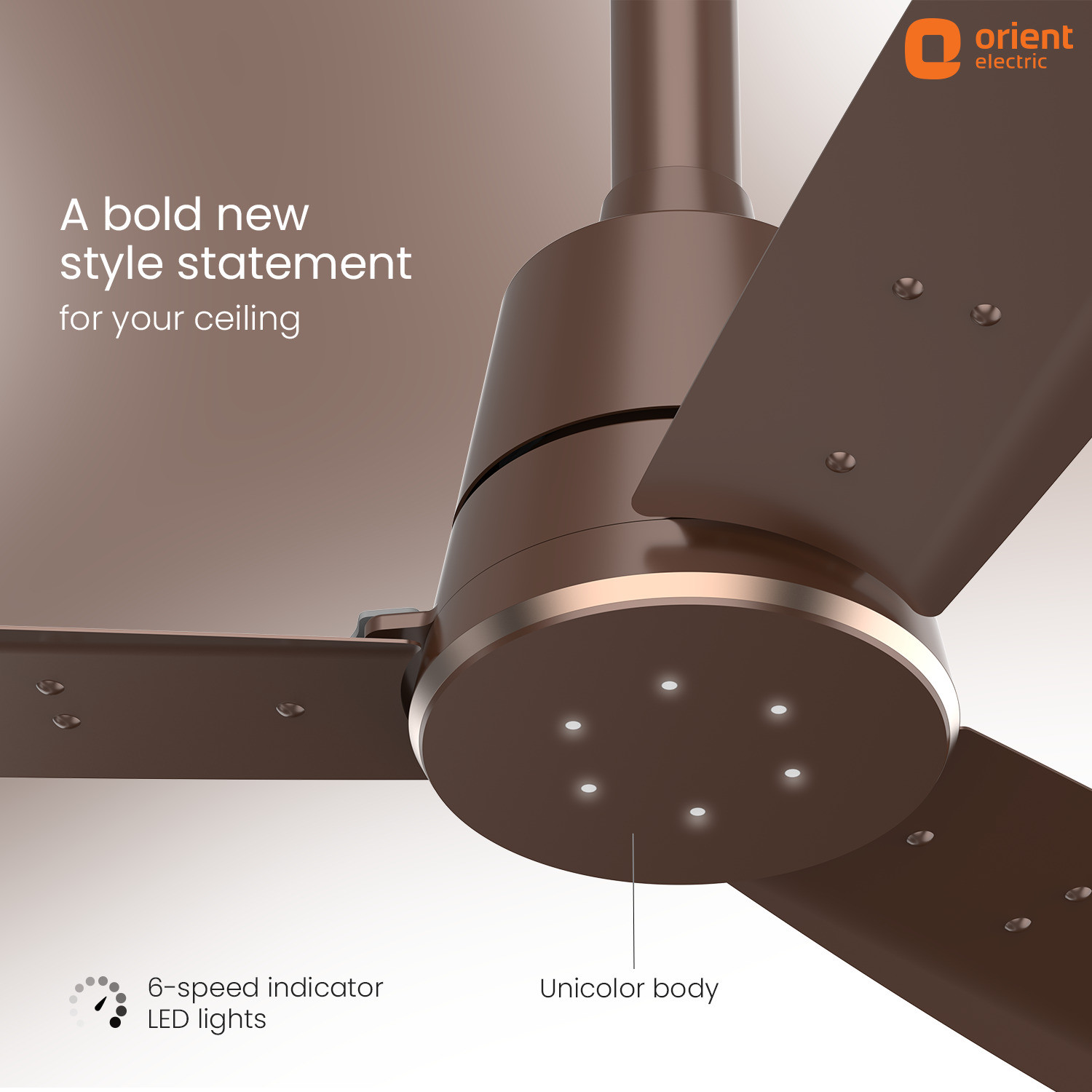 Image of Orient Electric Proton BLDC| LED Speed Indicator Lights |BEE 5 Star Rated| Superior Air Delivery with 3 Year Warranty BLDC Motor with Remote 1200 mm Ceiling Fan
