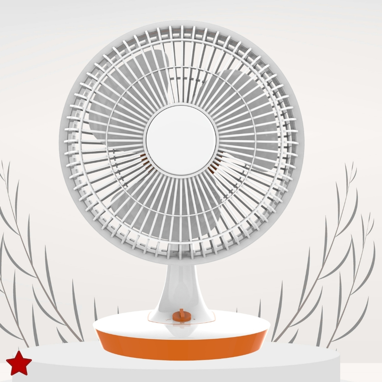 Image of SACRO Mini Ac Cooler for Room Cooling 300mm(12Inch.) Electric Table Fan For HomeZQ471 Silent Operation 300 mm Table Fan
