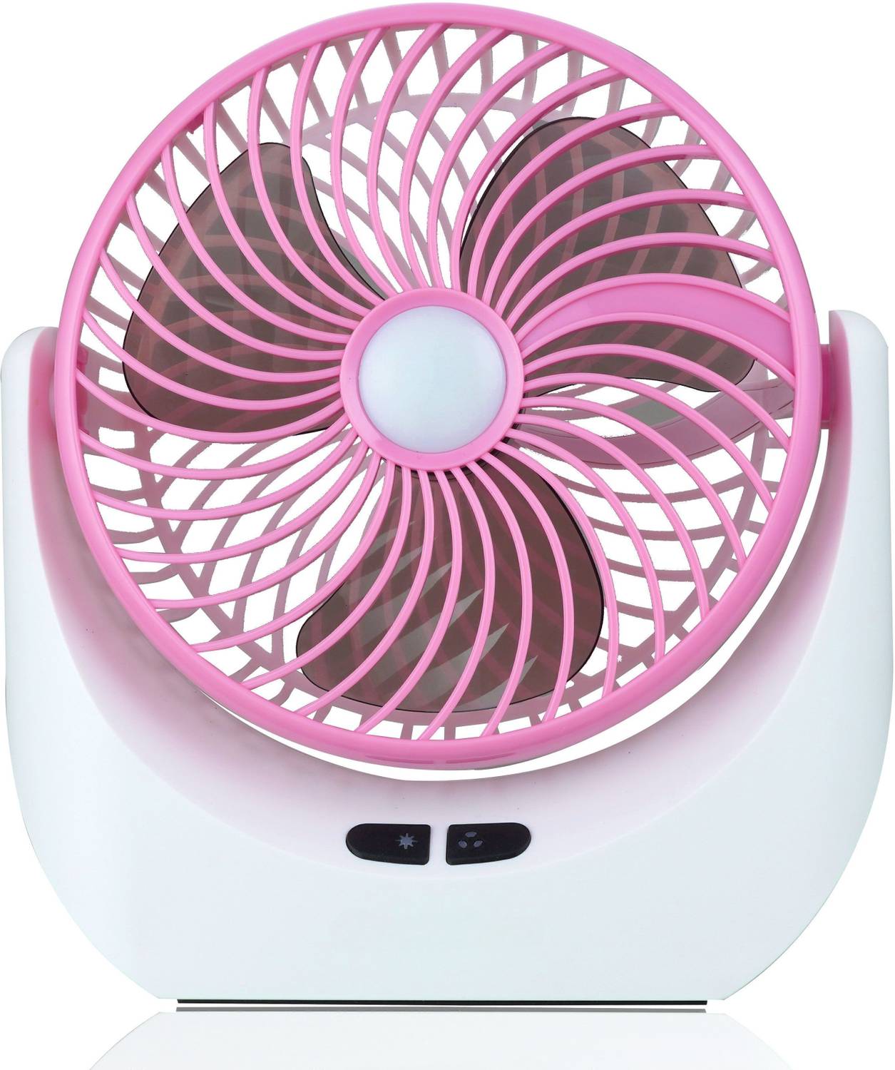 Terviiix High Speed | Rechargeable | Table Fan | LED Light | For Office, Kitchen, Home Ultra High Speed, Silent Operation, Underlight 150 mm Table Fan
