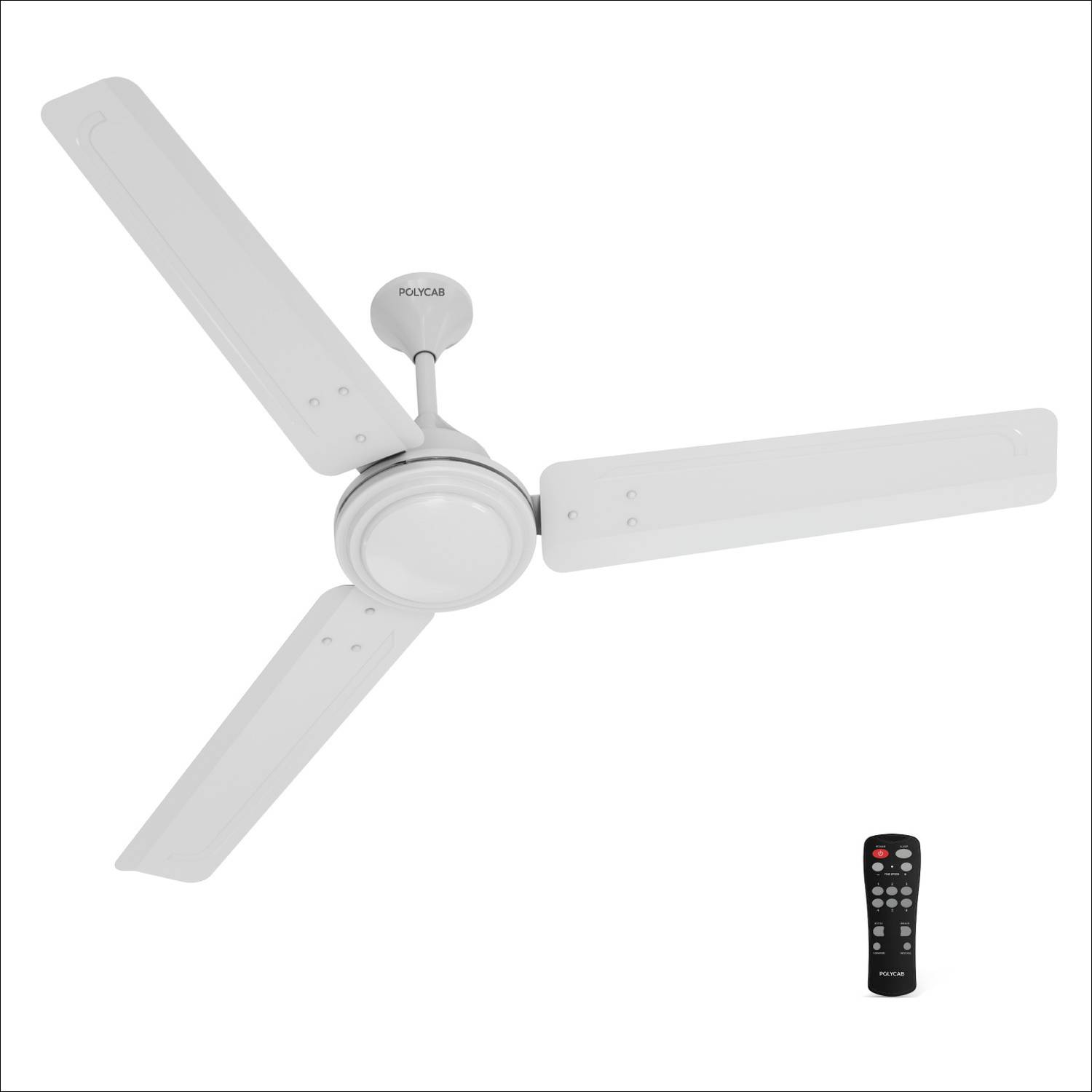 Polycab Airika BLDC 100% CopperHigh Air Delivery with 2 Year Warranty BLDC Motor with Remote 1200 mm Ceiling Fan