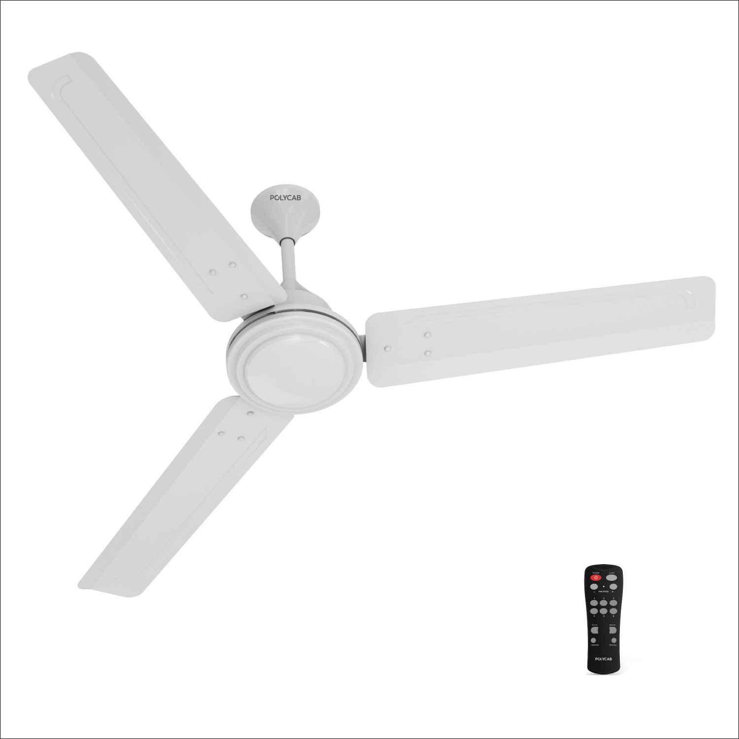 Image of Polycab Airika BLDC 100% CopperHigh Air Delivery with 2 Year Warranty BLDC Motor with Remote 1200 mm Ceiling Fan