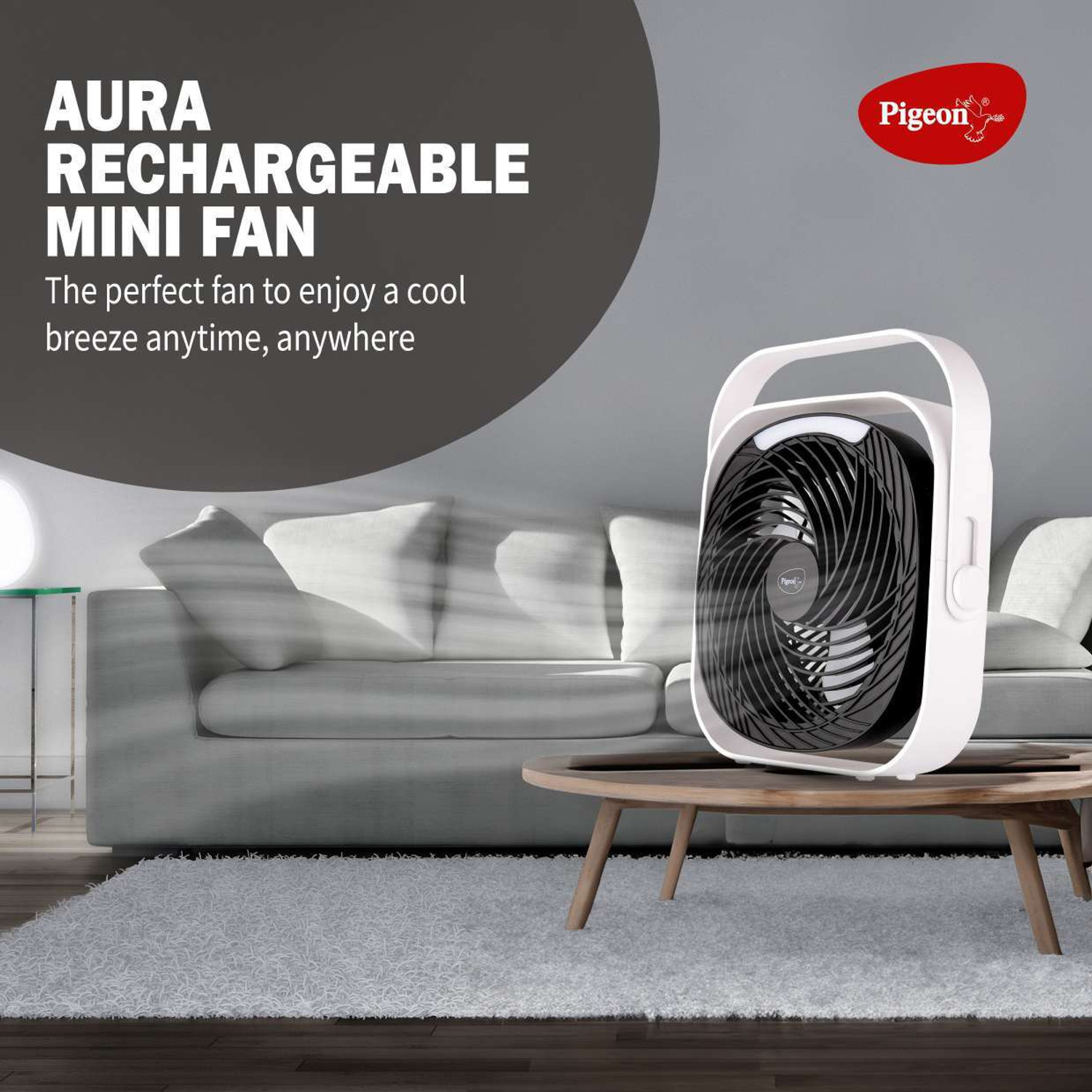 Image of Pigeon Aura with 1 Year Warranty 152 mm Table Fan