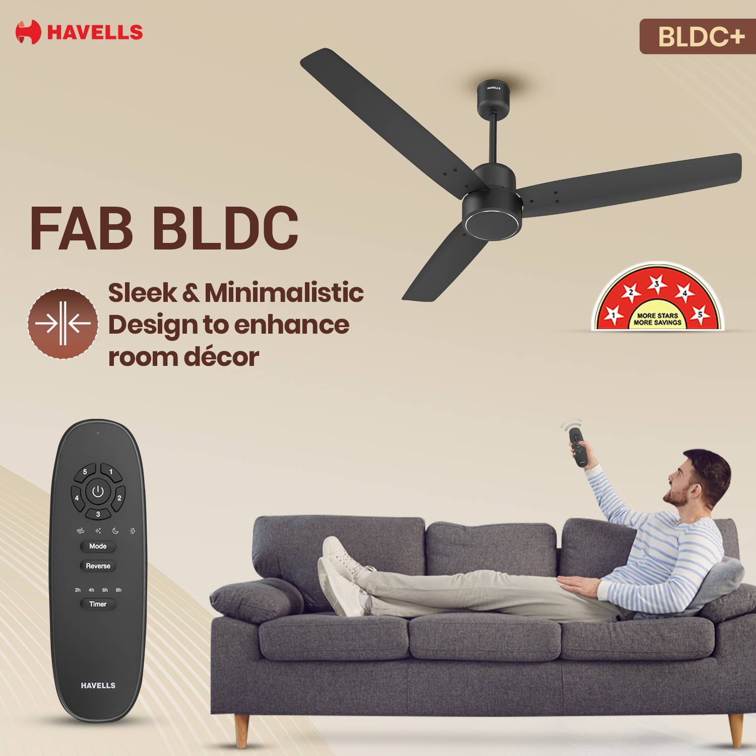 HAVELLS FAB 1200 mm Ceiling Fan - Image 4