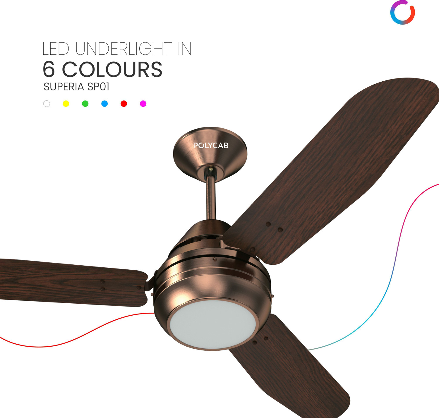 Image of Polycab Superia Lite with 1 Year Warranty Anti Dust 1200 mm Ceiling Fan