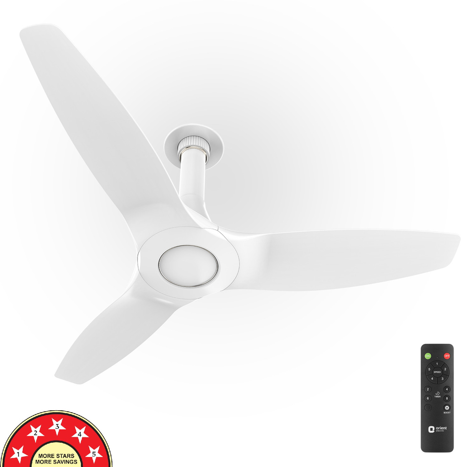 Image of Orient Electric Aeroquiet Neu |Silent Operation |BEE-5 Star Rated|Superior Air Delivery with 5 Year Warranty BLDC Motor with Remote 1230 mm Ceiling Fan