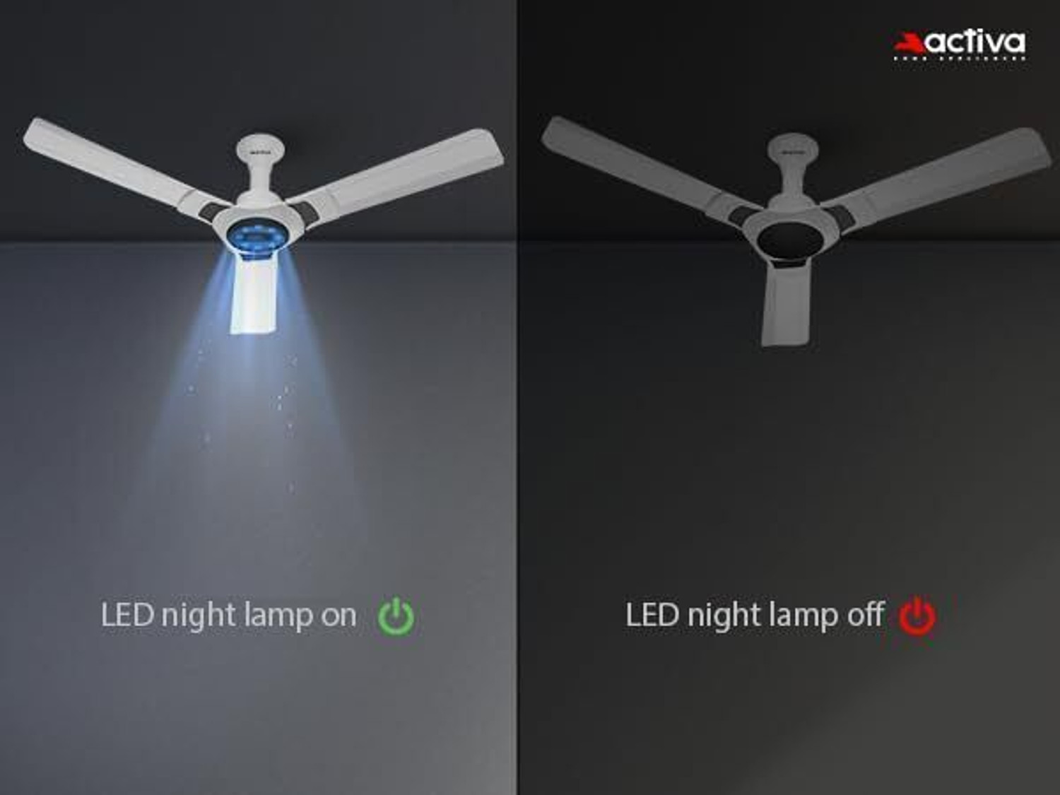Image of ACTIVA OPTIMA | BLDC Motor | Remote Control | LED Light | Anti Dust with 5 Year Warranty BLDC Motor with Remote 1200 mm Ceiling Fan