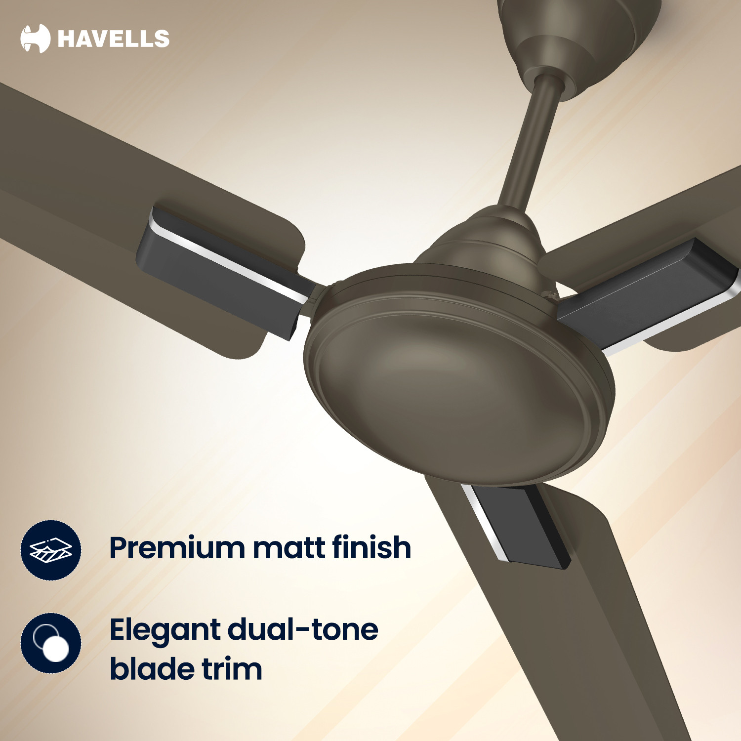 Image of HAVELLS Ambrose Neo Ceiling Fan| High Speed, High Air Delivery| Strong & Powerful motor with 2 Year Warranty Anti Dust 1200 mm Ceiling Fan