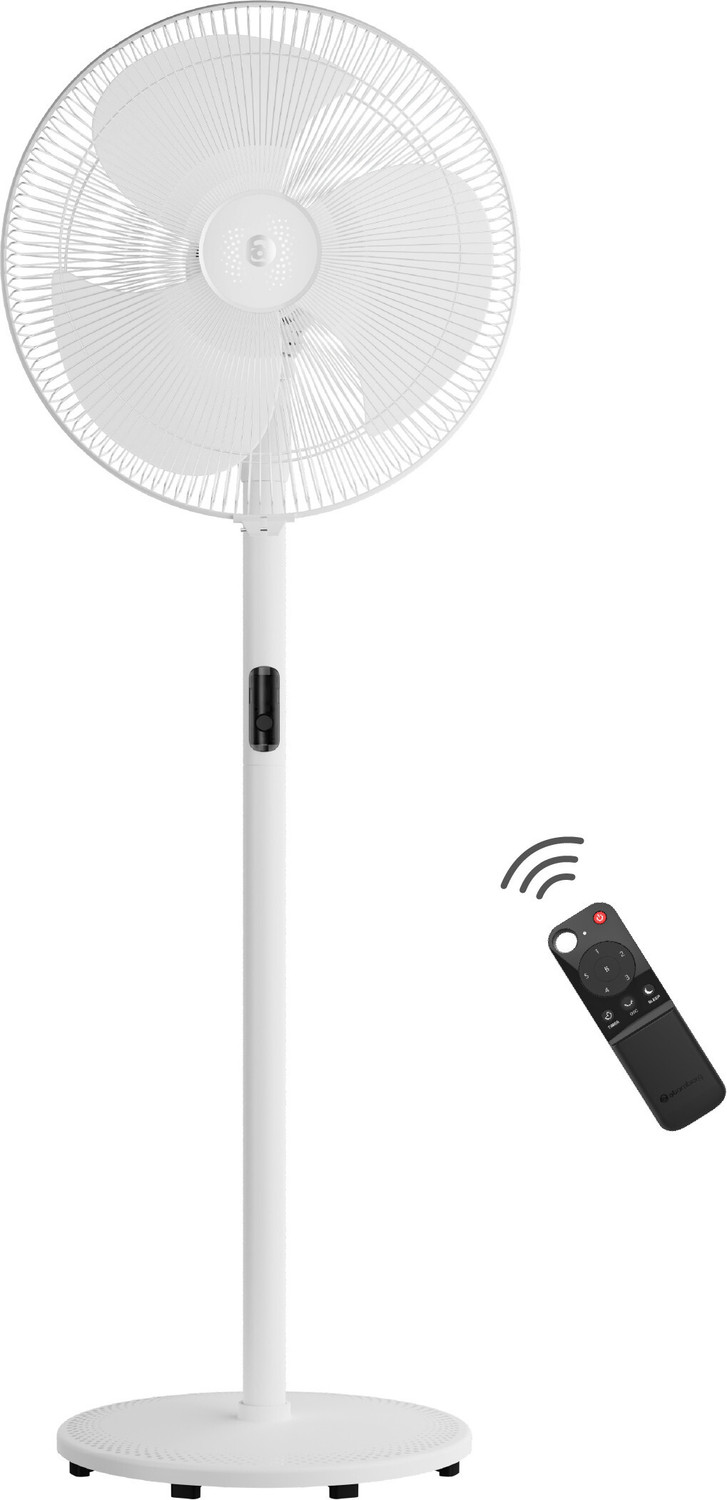 Image of Atomberg Izar High Speed Pedestal with 2 Year Warranty Ultra High Speed 400 mm Pedestal Fan (Snow White | Pack of 1)