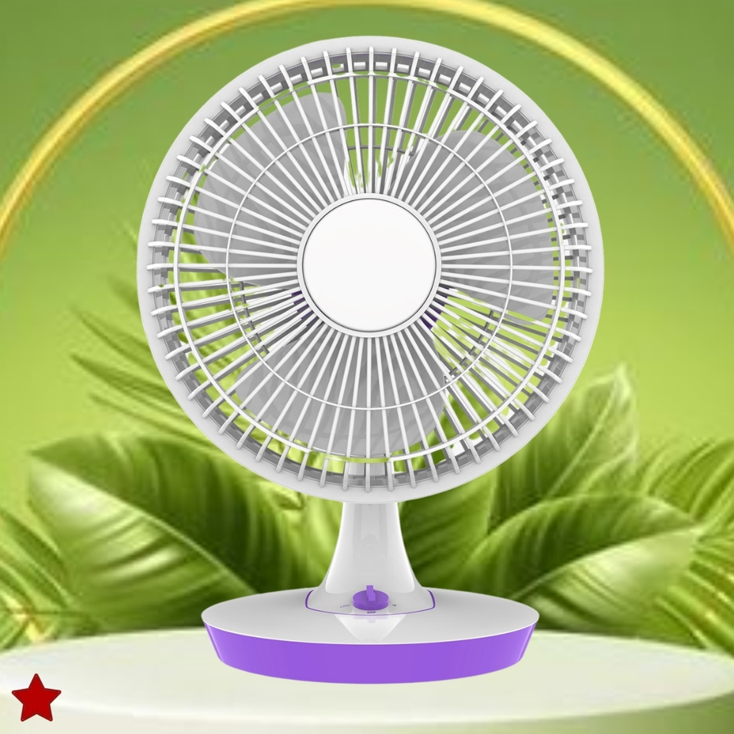 Image of SACRO Mini Ac Cooler for Room Cooling 300mm(12Inch.) Electric Table Fan For HomeXW352 Silent Operation 300 mm Table Fan