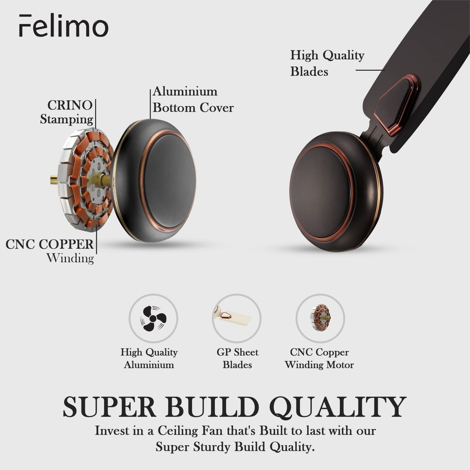 Felimo Wind 001 24 Inch Ceiling Fan - Image 4