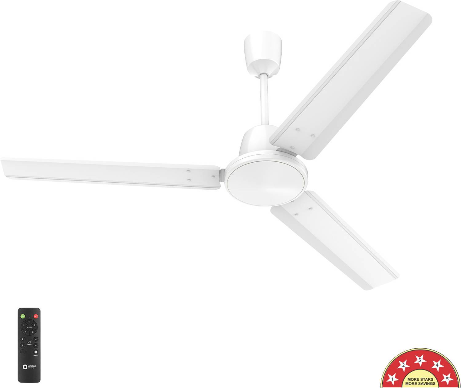 Orient Electric Ujala Swift with 3 Year Warranty BLDC Motor with Remote, Energy Saving, High Air Delivery, Ultra High Speed 1200 mm Ceiling Fan