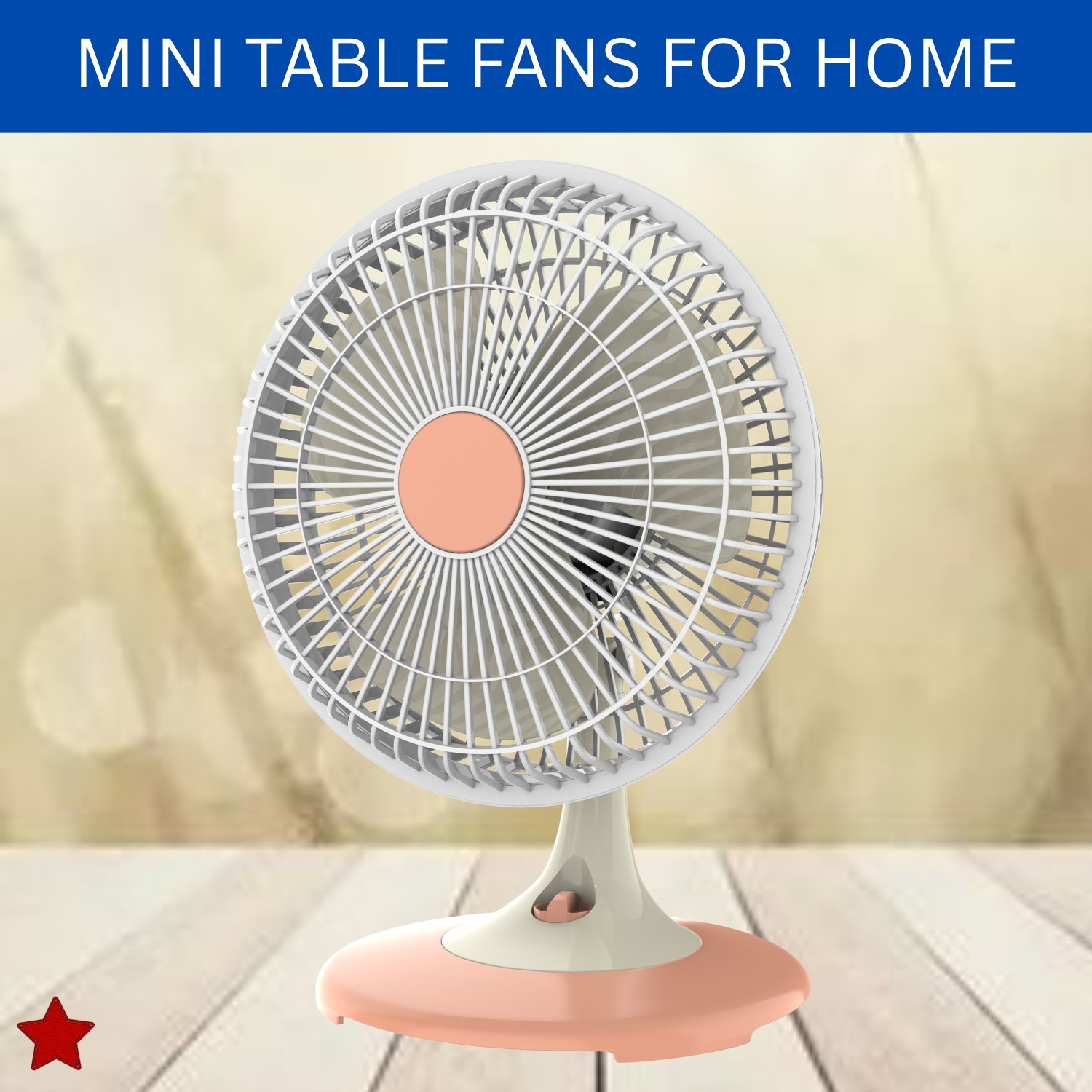 Image of SYARA 300mm(12Inch.) Mini AC Cooler Fan, Small Evaporative Air Table Fan For HomeB153 Silent Operation 300 mm Table Fan