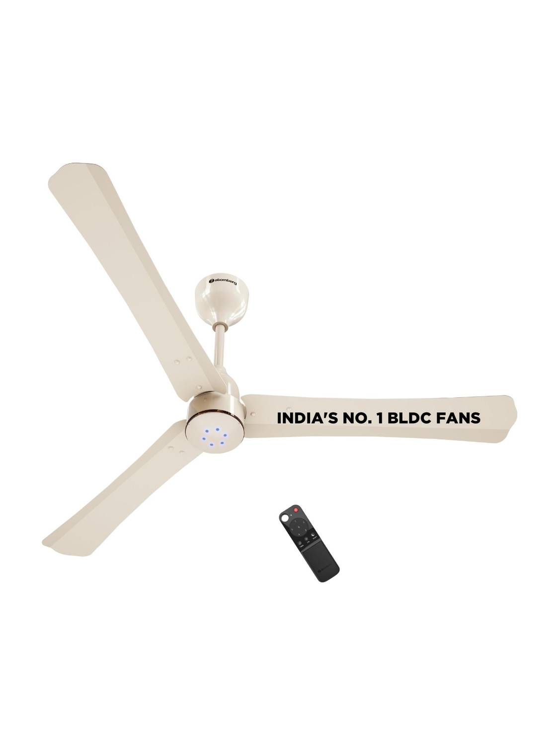 Atomberg Renesa Halo Smart|Voice Controlled|High Air Flow|Low Noise|LED Speed Indicator with 3 Year Warranty BLDC Motor with Remote 1200 mm Ceiling Fan