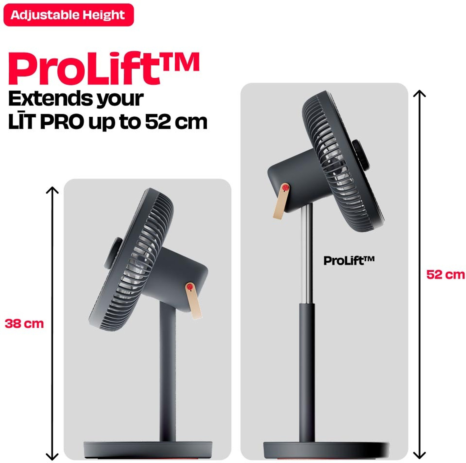 Image of Nuuk LIT PRO with 1 Year Warranty BLDC Motor with Remote, Silent Operation 177.8 mm Table Fan