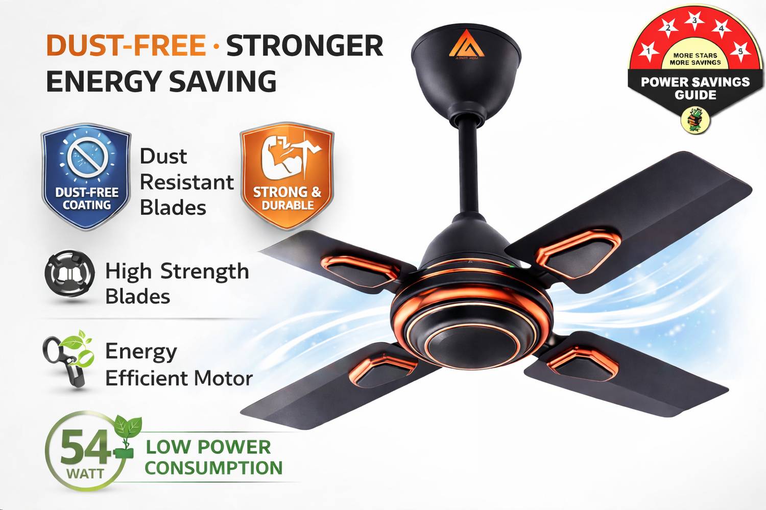 Athots Super Cool 24 Inch Ceiling Fan - Image 2