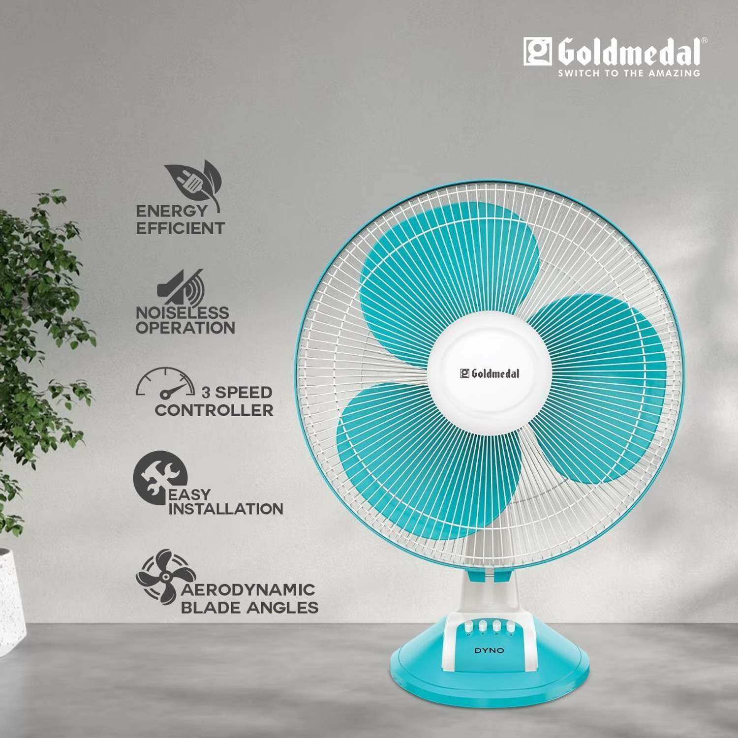Image of Goldmedal Dyno 400mm with 2 Year Warranty 400 mm Table Fan