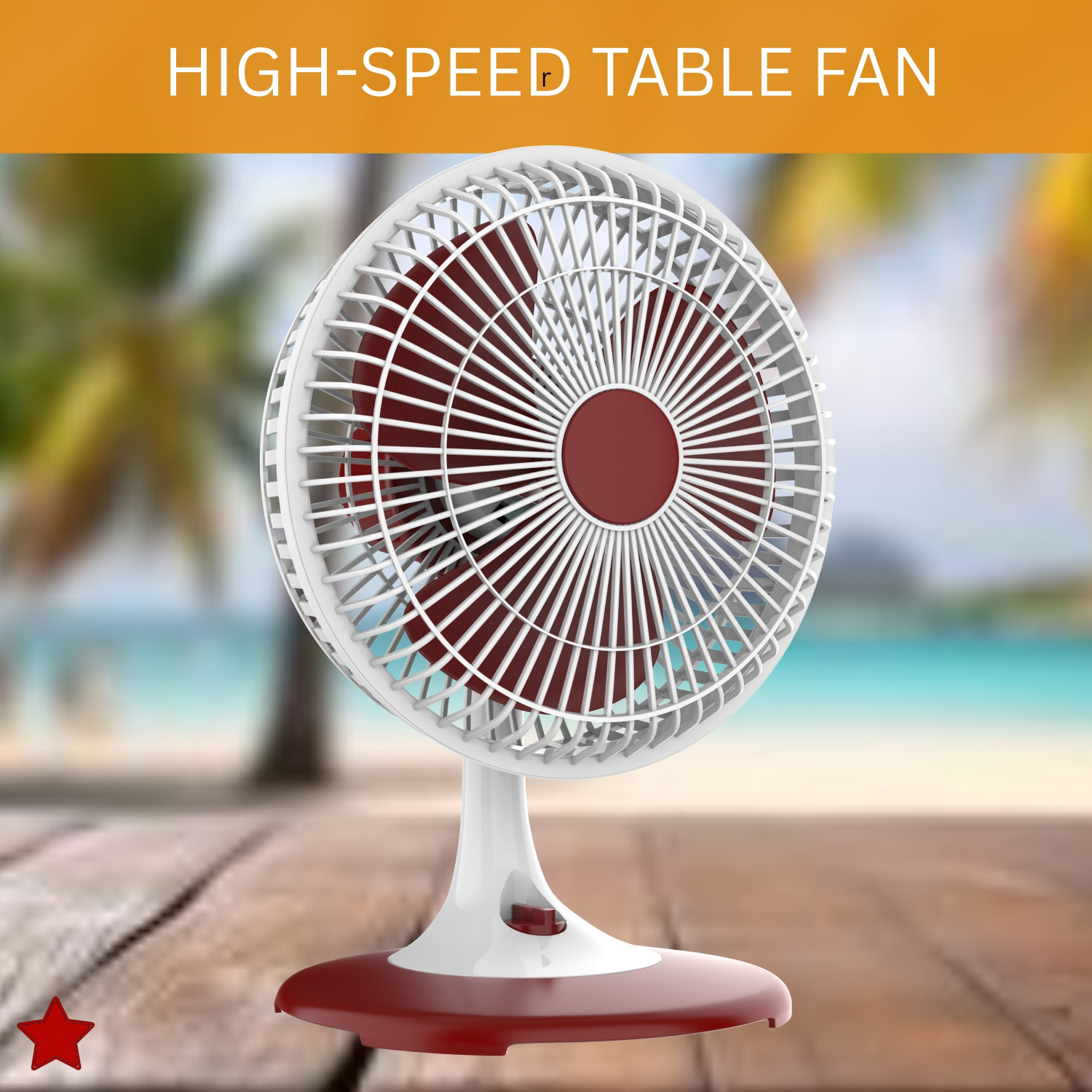 Image of SACRO 300mm(12Inch.) Mini AC Cooler Fan, Small Evaporative Air Table Fan For HomeZ43 Silent Operation 300 mm Table Fan