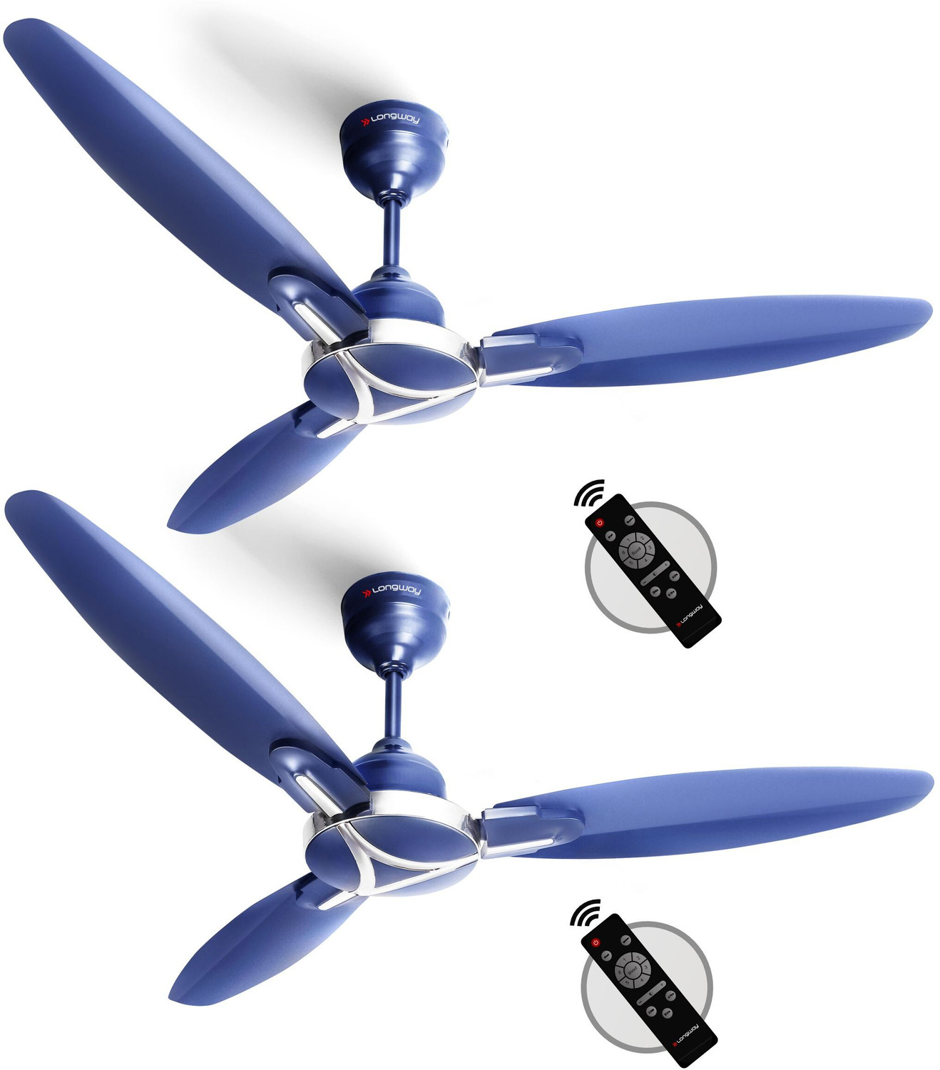 Image of Longway Zephyr | BLDC Motor | Remote Control with 3 Year Warranty BLDC Motor with Remote 1200 mm Ceiling Fan