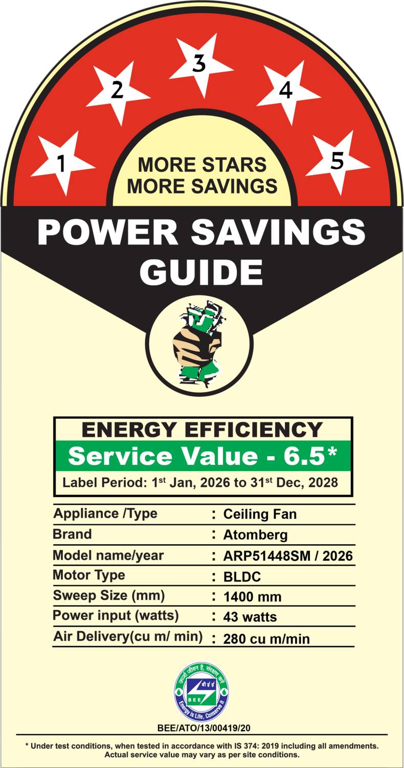 Atomberg Ameza 1200 mm Ceiling Fan with BLDC Motor - Image 2
