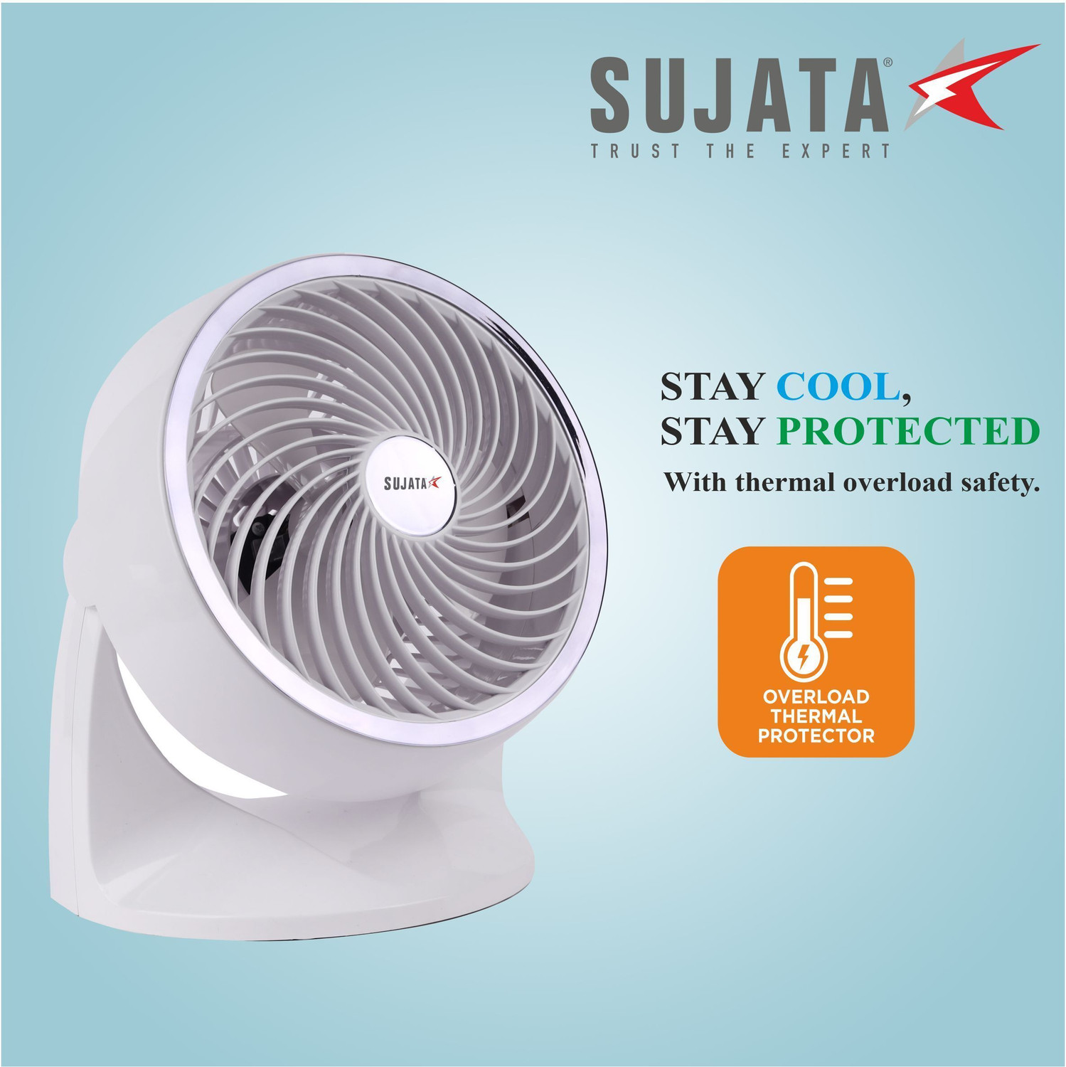 Image of SUJATA SAP 1800HS | High Speed with 2 Year Warranty Ultra High Speed 180 mm Table Fan