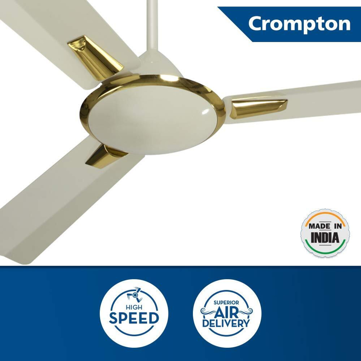 Image of Crompton HS Aura Classic 56 with 2 Year Warranty Anti Rust 1400 mm Ceiling Fan