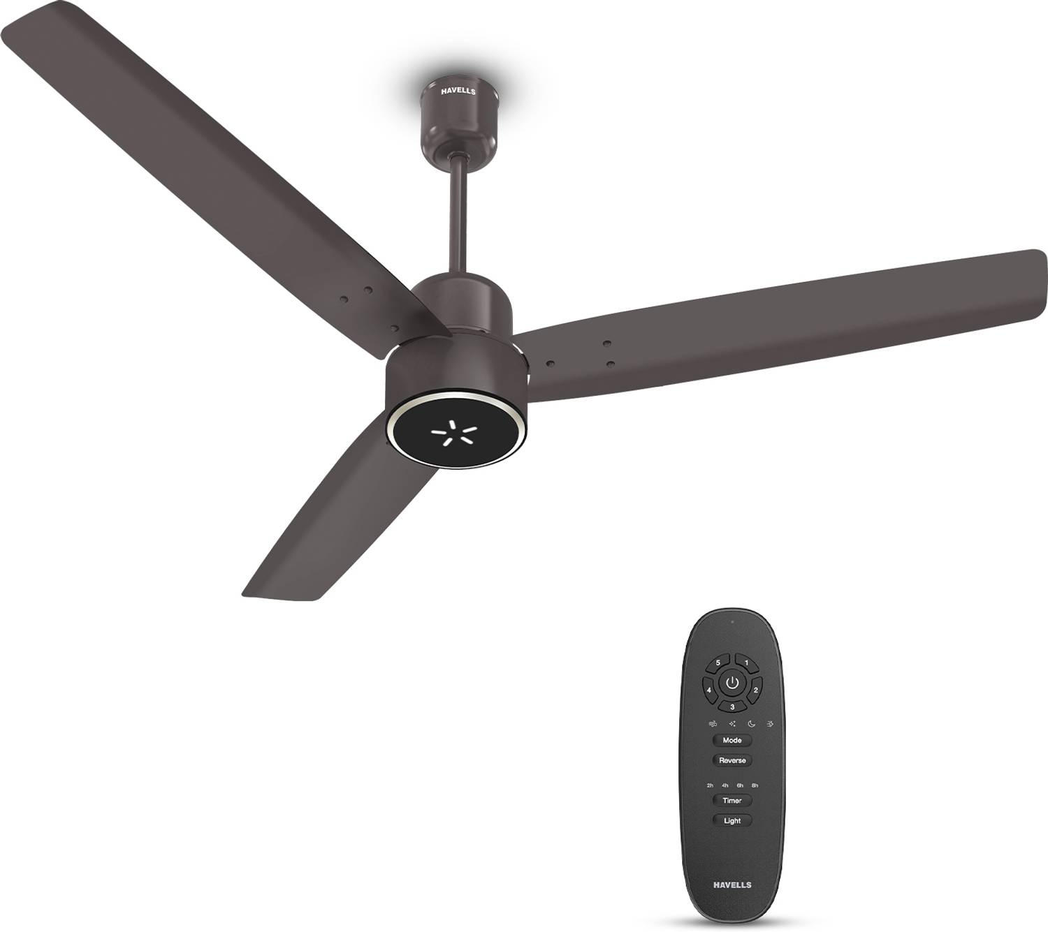 HAVELLS FAB ULED|LED Speed Indicator|Remote Controlled|Upto 65% Energy Saving with 3 Year Warranty BLDC Motor with Remote 1200 mm Ceiling Fan