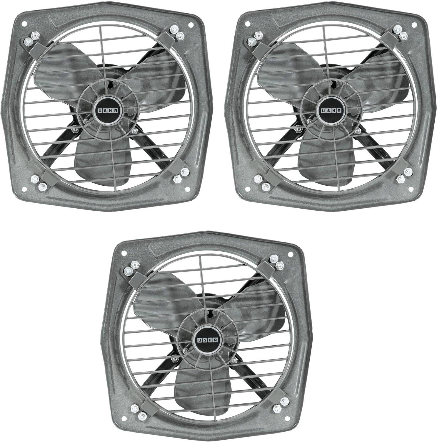 USHA aeroclean pack of 3 with 1 Year Warranty 230 mm Exhaust Fan