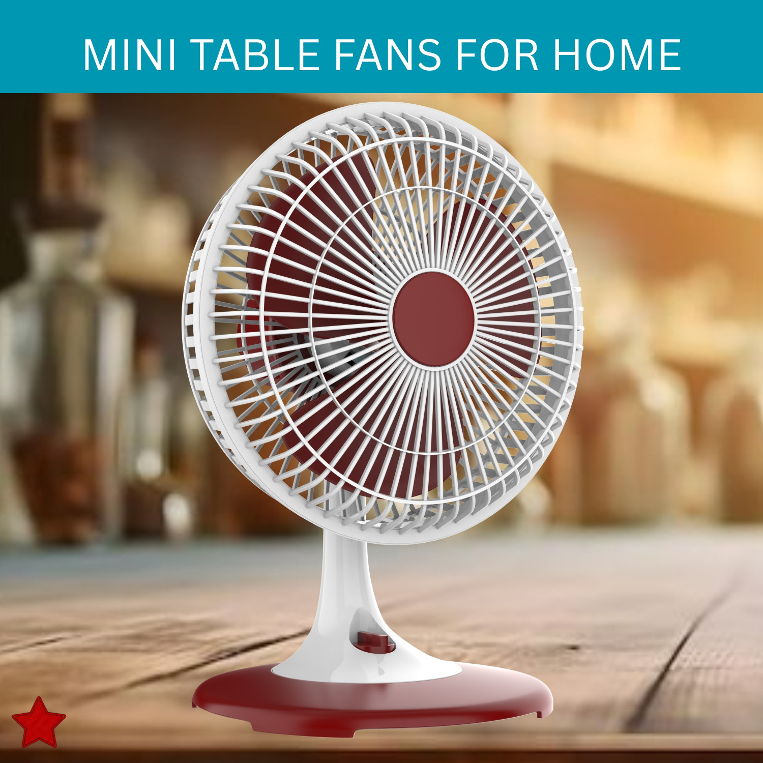 Image of SACRO 300mm(12Inch.) Mini AC Cooler Fan, Small Evaporative Air Table Fan For HomeZ228 Silent Operation 300 mm Table Fan