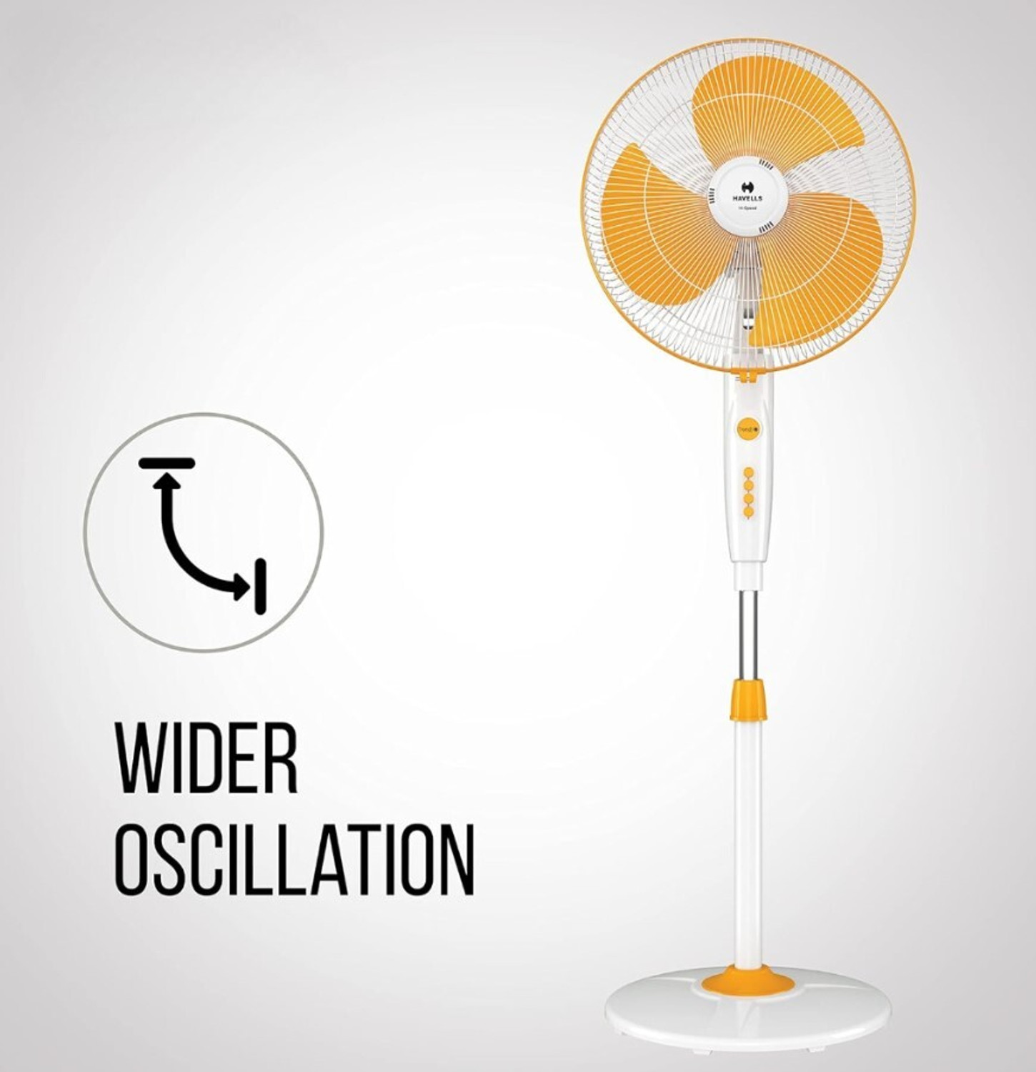 Image of HAVELLS Trendy| Strong & Stable Base| Thermal Overload Protector| Jerk-Free Oscillation with 2 Year Warranty Energy Saving 400 mm Ceiling Fan