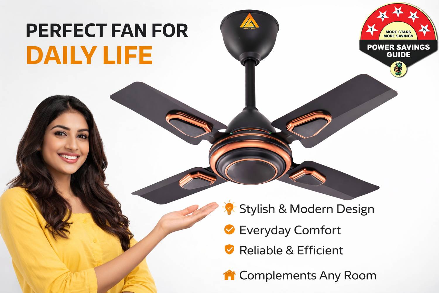 Athots Super Cool 24 Inch Ceiling Fan - Image 4