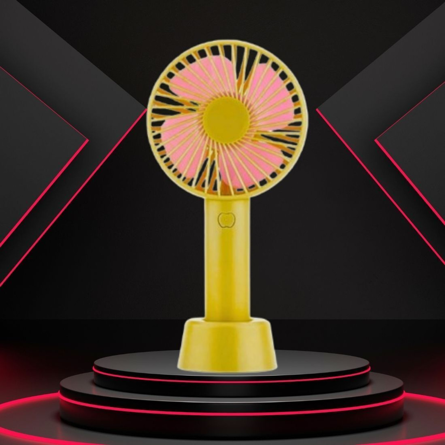 Image of sharda Enterprises Summer Fan (Portable Hand Fan) with Rechargeable For Home /Office /TravelK177 with 1 Year Warranty 1000 mm Pedestal Fan