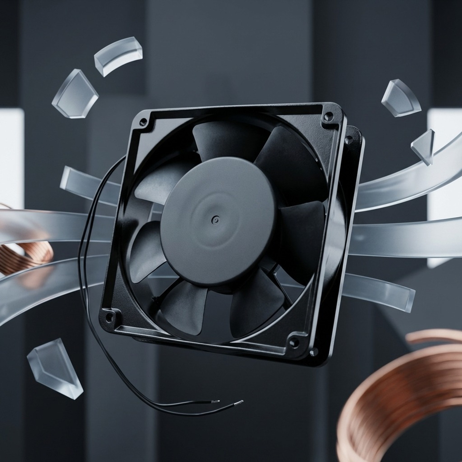 Image of Haripro 220v Size : 4 inches 120X120X38 ac fan Axial Cooling Blower Exhaust Fan with 1 Months Warranty Ultra High Speed 4 mm Exhaust Fan