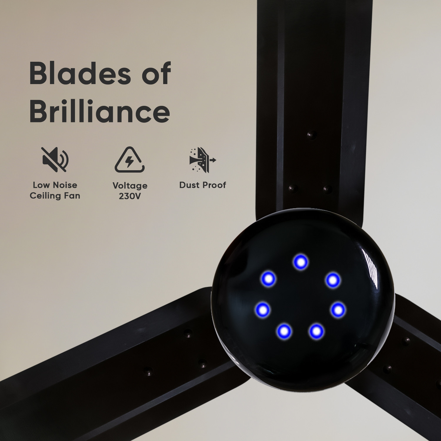 Image of Cadlec Defender with 5 Year Warranty BLDC Motor with Remote 1200 mm Ceiling Fan