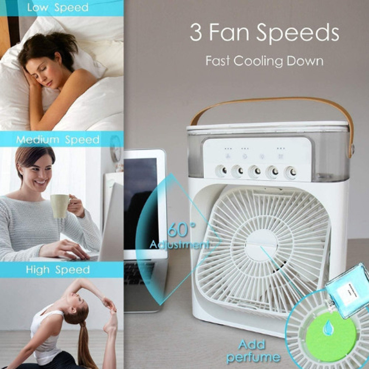 Image of Darwin mini fan with 6 Months Warranty BLDC Motor 3 mm Table Fan